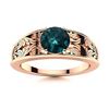 Image 1 : Natural 1.51 CTW Blue Diamond Solitaire Ring 14K Rose Gold