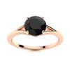 Image 1 : Natural 1.22 CTW Onyx Solitaire Ring 18K Rose Gold