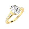Image 2 : Natural 2.92 CTW Diamond Solitaire Ring 14K Yellow Gold