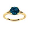 Image 1 : Natural 1.72 CTW Topaz Solitaire Ring 18K Yellow Gold
