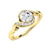 Image 2 : Natural 0.74 CTW Diamond Solitaire Ring 14K Yellow Gold