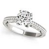 Natural 0.75 ctw Diamond Antique Ring 14k White Gold