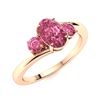 Image 2 : Natural 1.03 CTW Aquamarine Solitaire Ring 18K Rose Gold