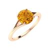 Image 2 : Natural 0.71 CTW Citrine Solitaire Ring 14K Rose Gold