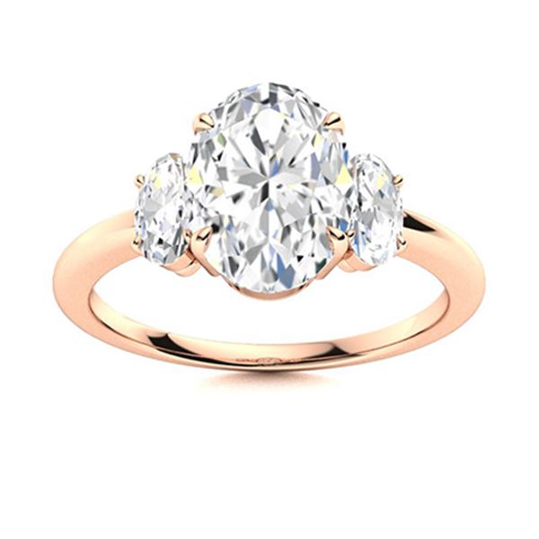 Natural 4.57 CTW Topaz & Diamond Engagement Ring 18K Rose Gold