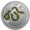 Image 1 : 2013 Australia 1 oz Silver Year of the Snake BU (Colorized)