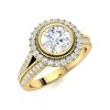 Image 2 : Natural 1.74 CTW Diamond Solitaire Ring 14K Yellow Gold