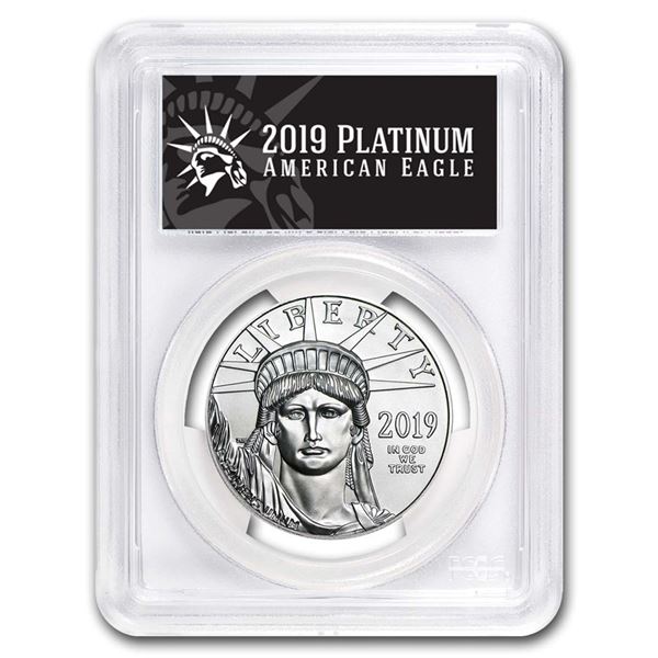 2019 1 oz Platinum American Eagle MS-70 PCGS (FD, Black Label)