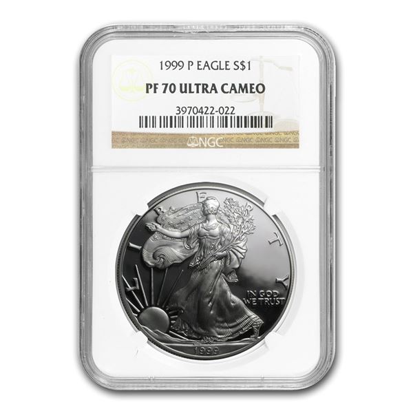 1999-P Proof Silver American Eagle PF-70 NGC