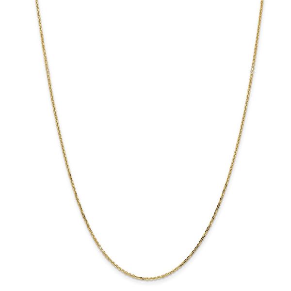 14k Yellow Gold 1.40 mm Diamond Cut Cable Chain - 26 in.