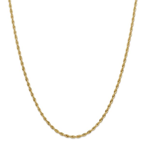 14k Yellow Goldy 3.0 mm Semi-Solid Rope Chain - 26 in.