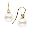 Image 1 : Japanese Akoya Pearl and Diamond Shepherd Dangle Earrings