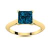 Image 1 : Natural 0.90 CTW Topaz Solitaire Ring 18K Yellow Gold