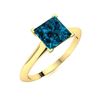 Image 2 : Natural 0.90 CTW Topaz Solitaire Ring 18K Yellow Gold