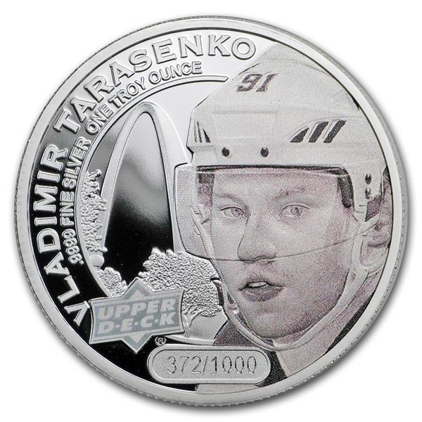 2017 Grandeur 1 oz Silver Hockey: Tarasenko (High Relief)