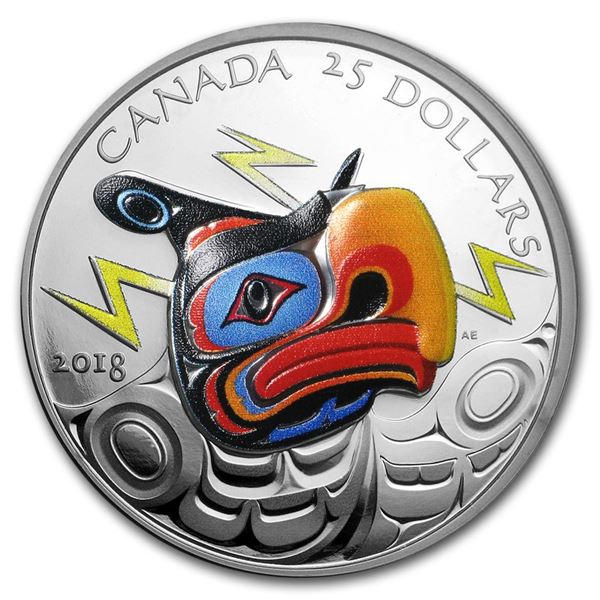 2018 Canada 1 oz Silver $25 Thunderbird