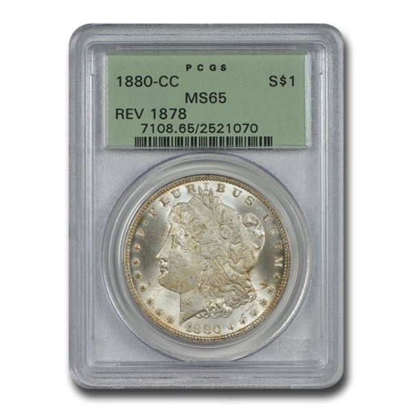 1880-CC Morgan Dollar MS-65 PCGS (Rev of 1878)