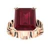 Image 1 : Natural 1.56 CTW Ruby Solitaire Ring 18K Rose Gold