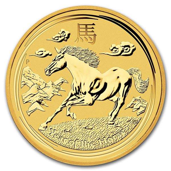 2014 Australia 1/2 oz Gold Lunar Horse BU (Series II)