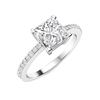 Image 2 : Natural 0.90 CTW Diamond Solitaire Ring 18K White Gold