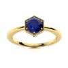 Image 1 : Natural 1.01 CTW Sapphire Solitaire Ring 14K Yellow Gold