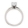 Image 3 : Natural 0.92 CTW Oval Cut Diamond Solitaire Engagement Ring 14KT White Gold