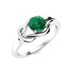Image 2 : Natural 1.57 CTW Emerald Solitaire Ring 18K White Gold