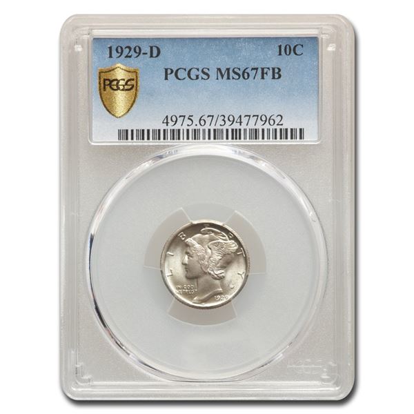 1929-D Mercury Dime MS-67 PCGS (FB)