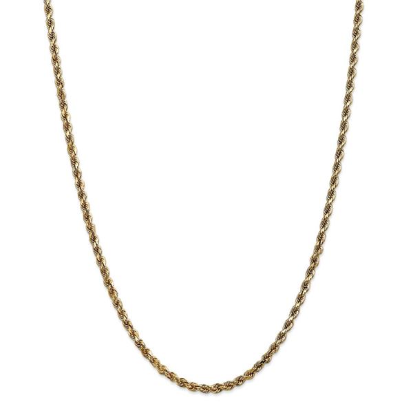 14k Yellow Gold 3.5 mm Diamond Cut Rope Chain - 26 in.