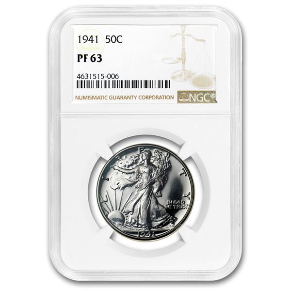 1941 Walking Liberty Half Dollar PF-63 NGC