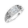 Image 2 : Natural 0.72 CTW Topaz Solitaire Ring 18K White Gold