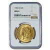 Image 1 : 1906-D $20 Liberty Gold Double Eagle MS-63 NGC