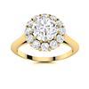 Image 1 : Natural 1.44 CTW Diamond Solitaire Ring 18K Yellow Gold
