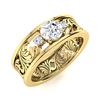 Image 2 : Natural 0.52 CTW Diamond Solitaire Ring 14K Yellow Gold
