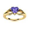 Image 1 : Natural 1.55 CTW Tanzanite Solitaire Ring 14K Yellow Gold