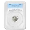 Image 1 : 1862 Liberty Seated Half Dime MS-63 PCGS