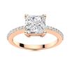 Image 1 : Natural 1.44 CTW Diamond Solitaire Ring 18K Rose Gold