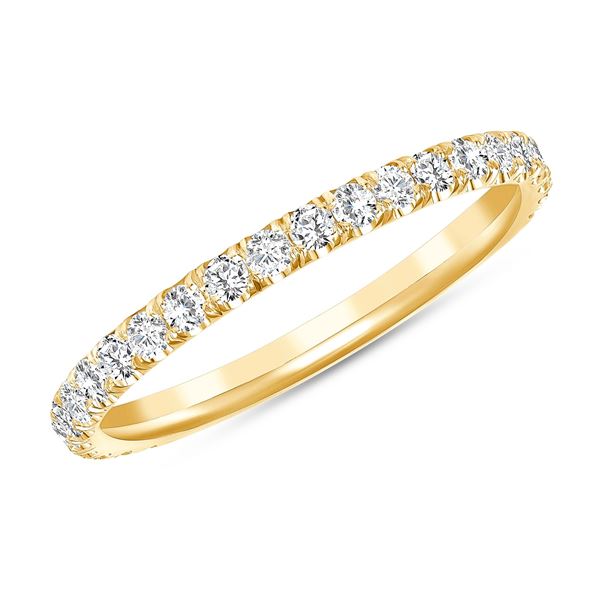 Natural 0.52 CTW Melody Diamond Ring 14KT Yellow Gold