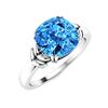 Image 2 : Natural 1.42 CTW Topaz Solitaire Ring 14K White Gold