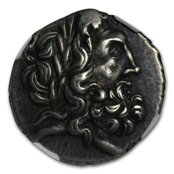 Thessalian League Ag Dbl Victoriatus (2nd-1st cent. BC) Ch XF NGC