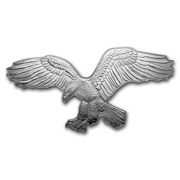 2019 Solomon Island 1 oz Silver $2 Hunters of the Sky: Bald Eagle