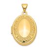 Image 1 : 14k Yellow Gold Oval Locket - 30 mm