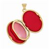 Image 2 : 14k Yellow Gold Oval Locket - 30 mm