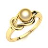 Image 2 : Natural 1.52 CTW Pearl Solitaire Ring 14K Yellow Gold