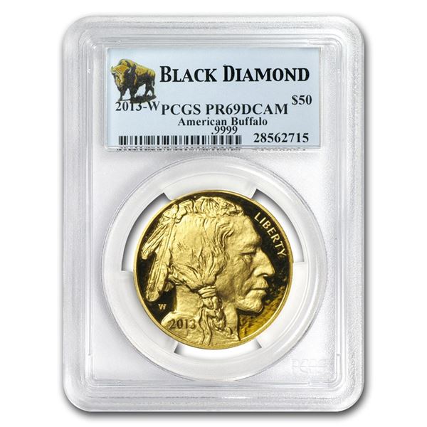 2013-W 1 oz Proof Gold Buffalo PR-69 PCGS (Black Diamond)