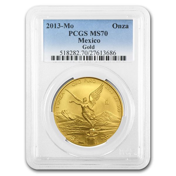 2013 Mexico 1 oz Gold Libertad MS-70 PCGS
