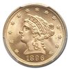 Image 2 : 1896 $2.50 Liberty Gold Quarter Eagle MS-66 PCGS