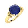 Image 2 : Natural 2.96 CTW Sapphire Solitaire Ring 14K Yellow Gold
