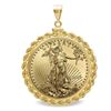 2019 1 oz Gold Eagle Pendant (Rope-ScrewTop Bezel)