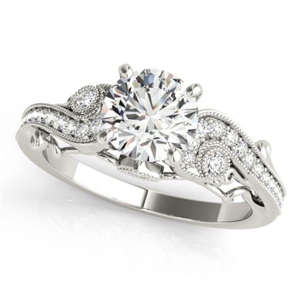 Natural 1.25 ctw Diamond Antique Ring 14k White Gold
